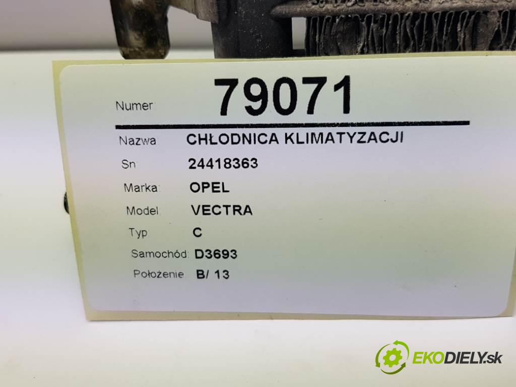 OPEL VECTRA C 2003 92kW C 2172 Chladič klimatizácie 24418363 (Chladiče klimatizácie)