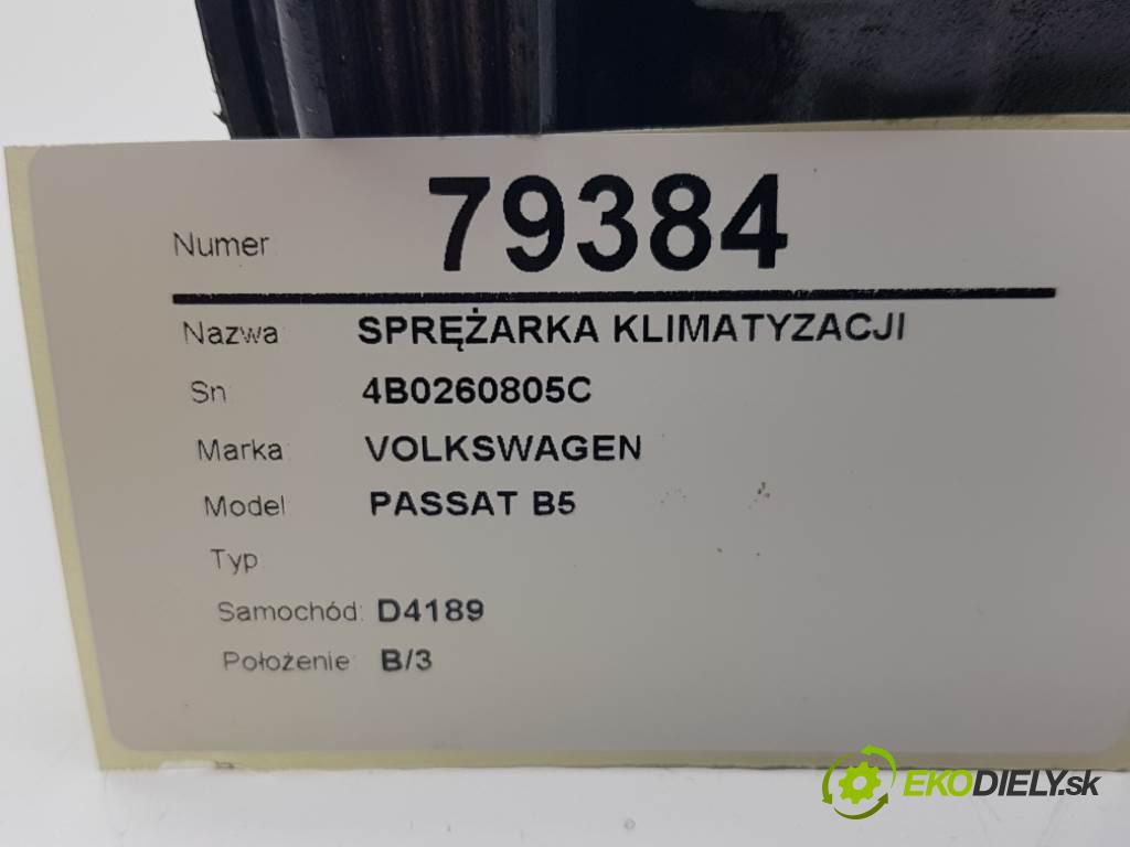 VOLKSWAGEN PASSAT B5  2003 110kW    2496 Kompresor klimatizácie 4B0260805C (Kompresory klimatizácie)