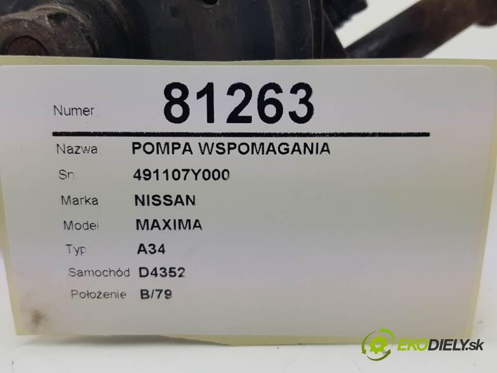 NISSAN MAXIMA A34 2005 258 kW A34 3498 pumpa servočerpadlo 491107Y000 (Servočerpadlá, pumpy řízení)