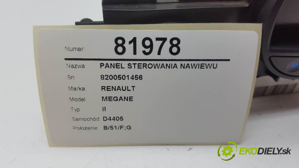 RENAULT MEGANE II 2007 82 kW II 1598 Panel ovládaní topení 8200501456 (Ovládaní topení a přepínače)