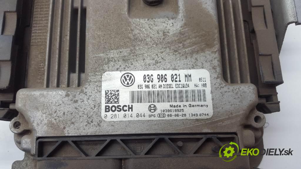 VOLKSWAGEN TOURAN I LIFT 2008 77KW I LIFT 1896 řídící jednotka motora 03G906021MM (Řídící jednotky)