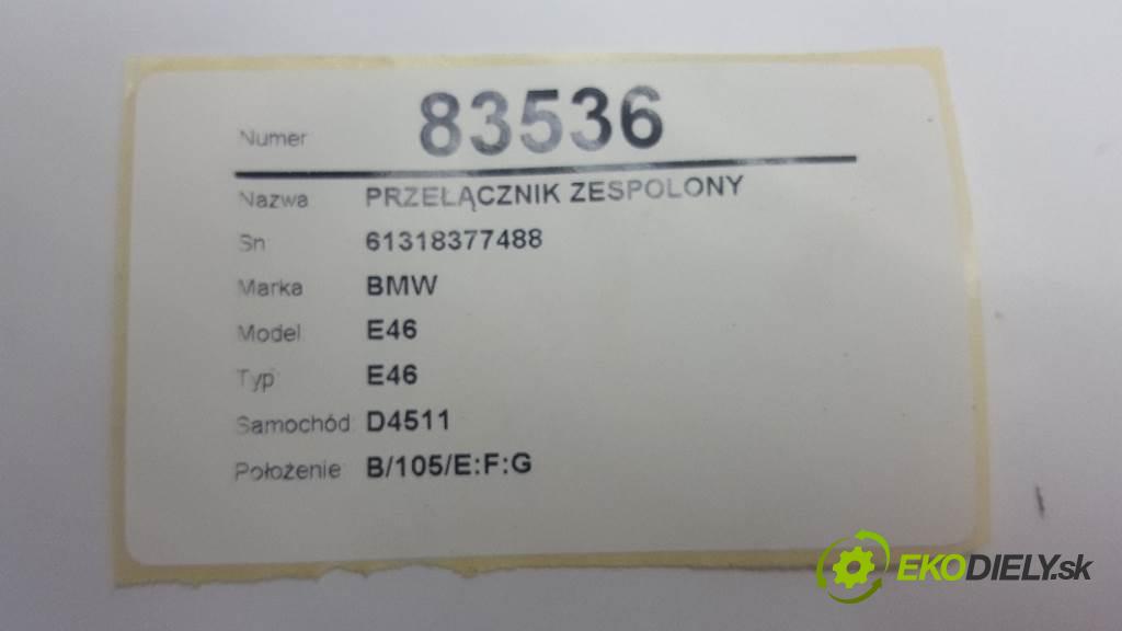 BMW E46 E46 2000 100kw E46 1951 přepínač kombinovaný 61318377488 (Ovládaní topení a přepínače)