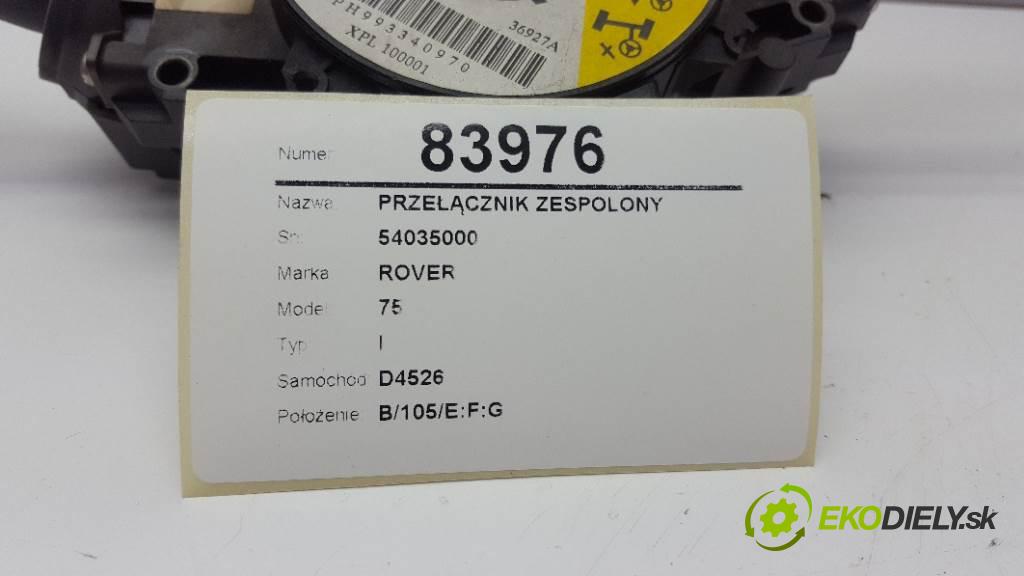 ROVER 75 I 2000 88kw I 1796 přepínač kombinovaný 54035000 (Ovládaní topení a přepínače)