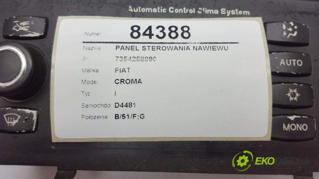 FIAT CROMA I 2006 110kw I 1910 Panel ovládaní topení 7354258890 (Ovládaní topení a přepínače)