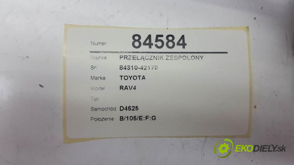 TOYOTA RAV4  1998 94kW   1998 přepínač kombinovaný 84310-42170 (Ovládaní topení a přepínače)