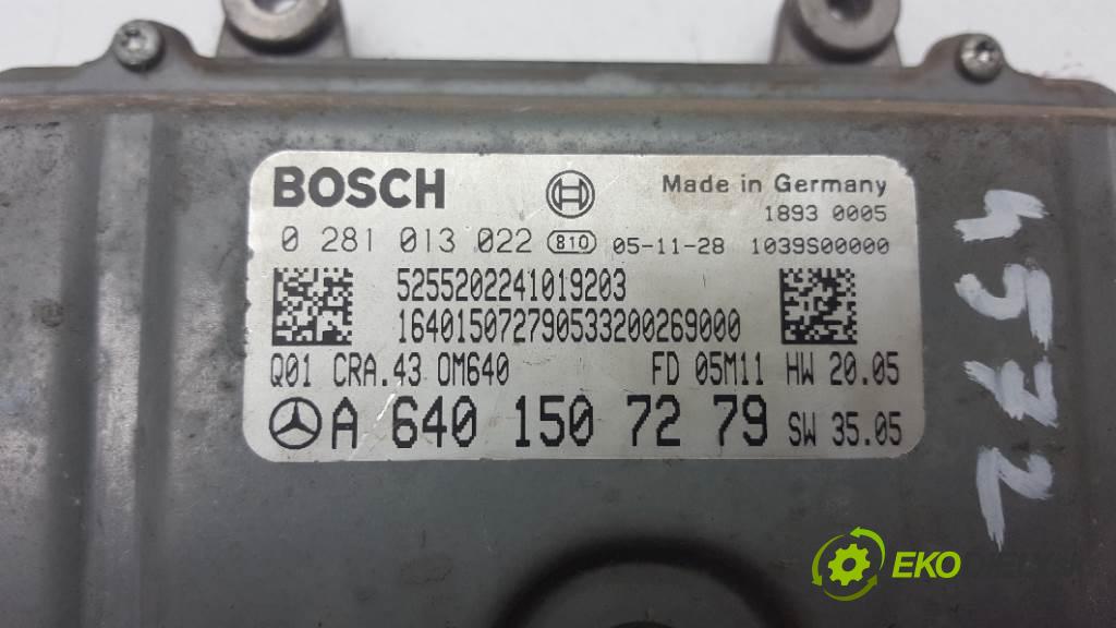 MERCEDES-BENZ B180 CDI W245 2005 80kw W245 1992 řídící jednotka motora A6401507279 028013022 (Řídící jednotky)