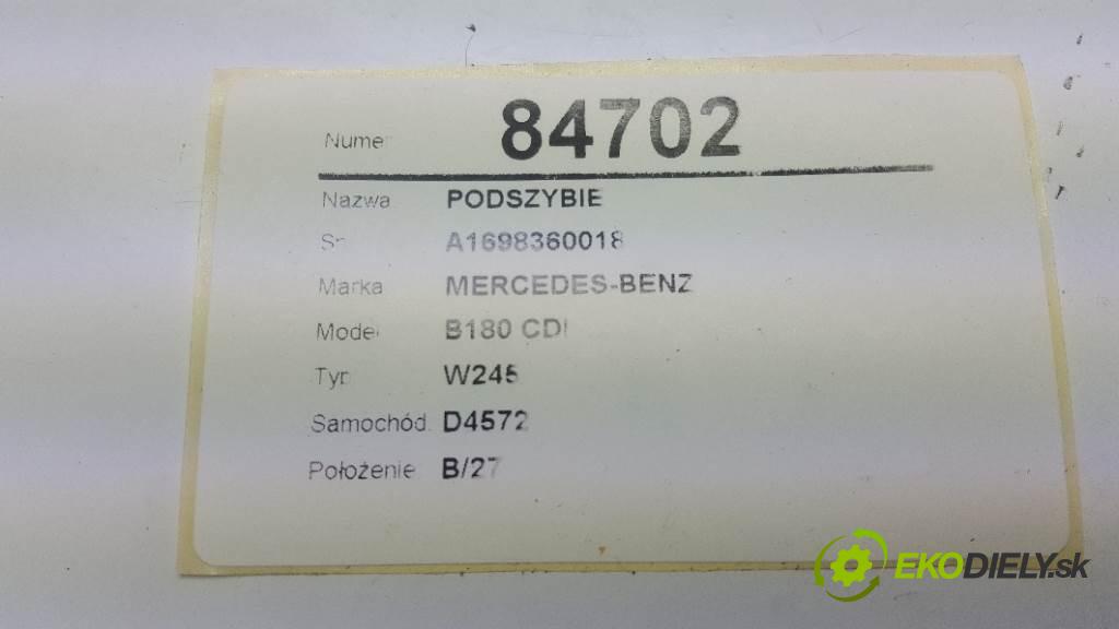 MERCEDES-BENZ B180 CDI W245 2005 80kw W245 1992 torpédo plast pod čelní okno A1698360018 (Torpéda)