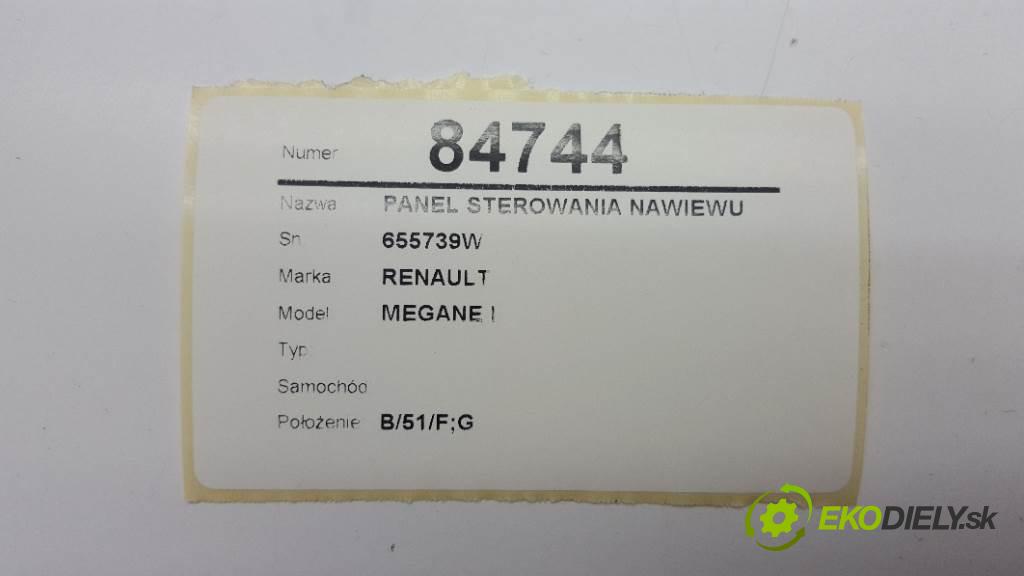 RENAULT MEGANE I        Panel ovládaní topení 655739W (Ovládaní topení a přepínače)