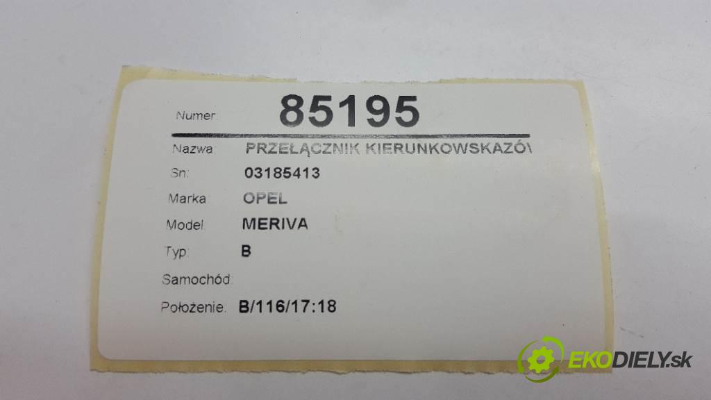 OPEL MERIVA    B  Prepínač smeroviek 03185413 (Prepínače, spínače, tlačidlá a ovládače kúrenia)