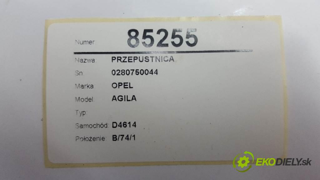 OPEL AGILA   2003 55kw   1199 Škrtiaca klapka 0280750044 (Škrtiace klapky)