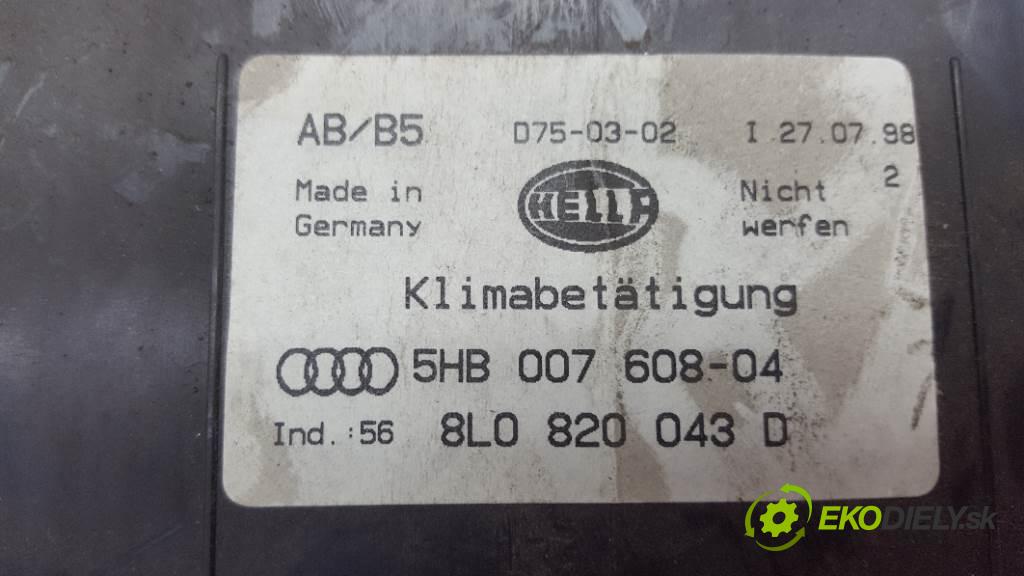 AUDI A3 8L 1999  8L 1.6 Panel ovládaní topení 8L0820043D (Ovládaní topení a přepínače)