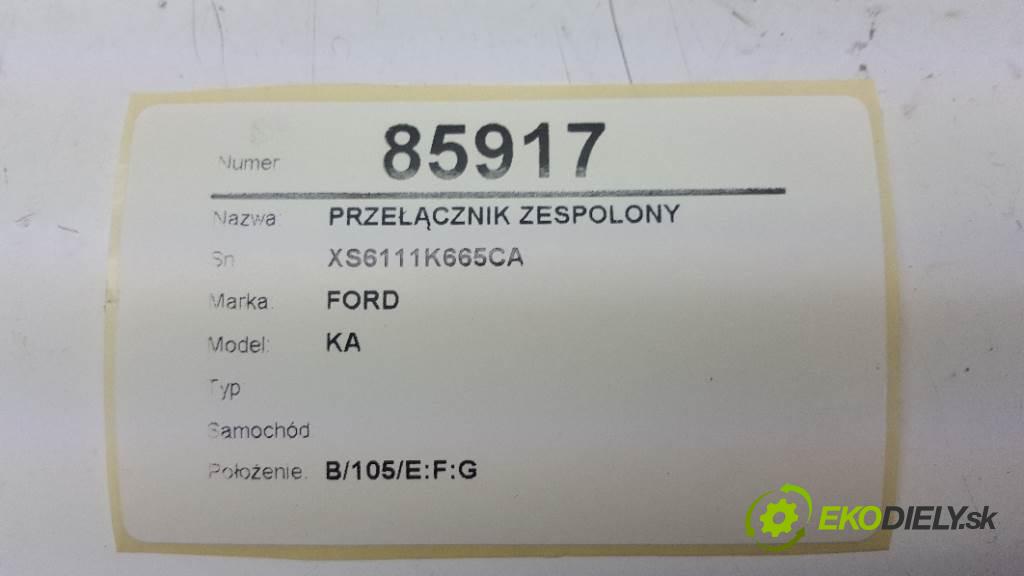 FORD KA        Prepínač kombinovaný XS6111K665CA (Prepínače, spínače, tlačidlá a ovládače kúrenia)