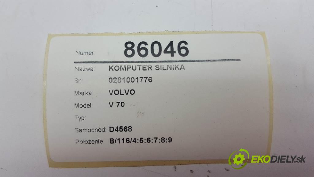 VOLVO V 70  2000 103kW    2461 riadiaca jednotka Motor 0281001776 (Riadiace jednotky)