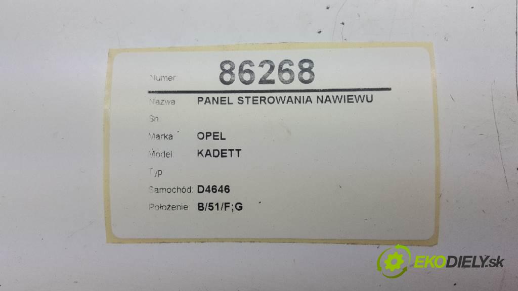 OPEL KADETT  1997     1598 Panel ovládania kúrenia 90243486 (Prepínače, spínače, tlačidlá a ovládače kúrenia)